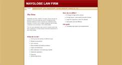 Desktop Screenshot of mayglobelaw.com