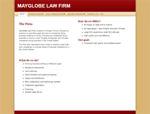 Tablet Screenshot of mayglobelaw.com